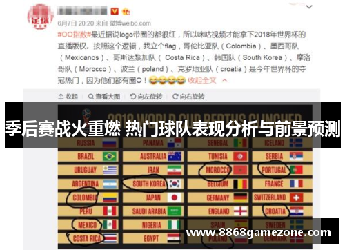 季后赛战火重燃 热门球队表现分析与前景预测